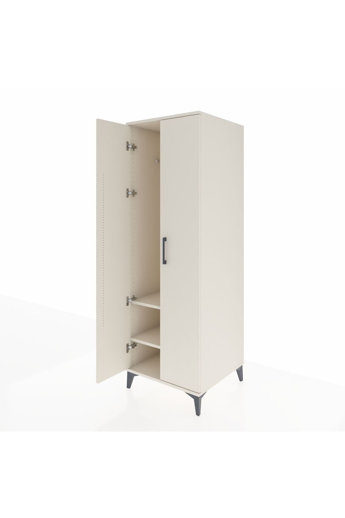 Kronos Dolap 2 Raflı 2 Kapaklı Tek Askılı 60x59x182 Aytaşı-Aytaşı