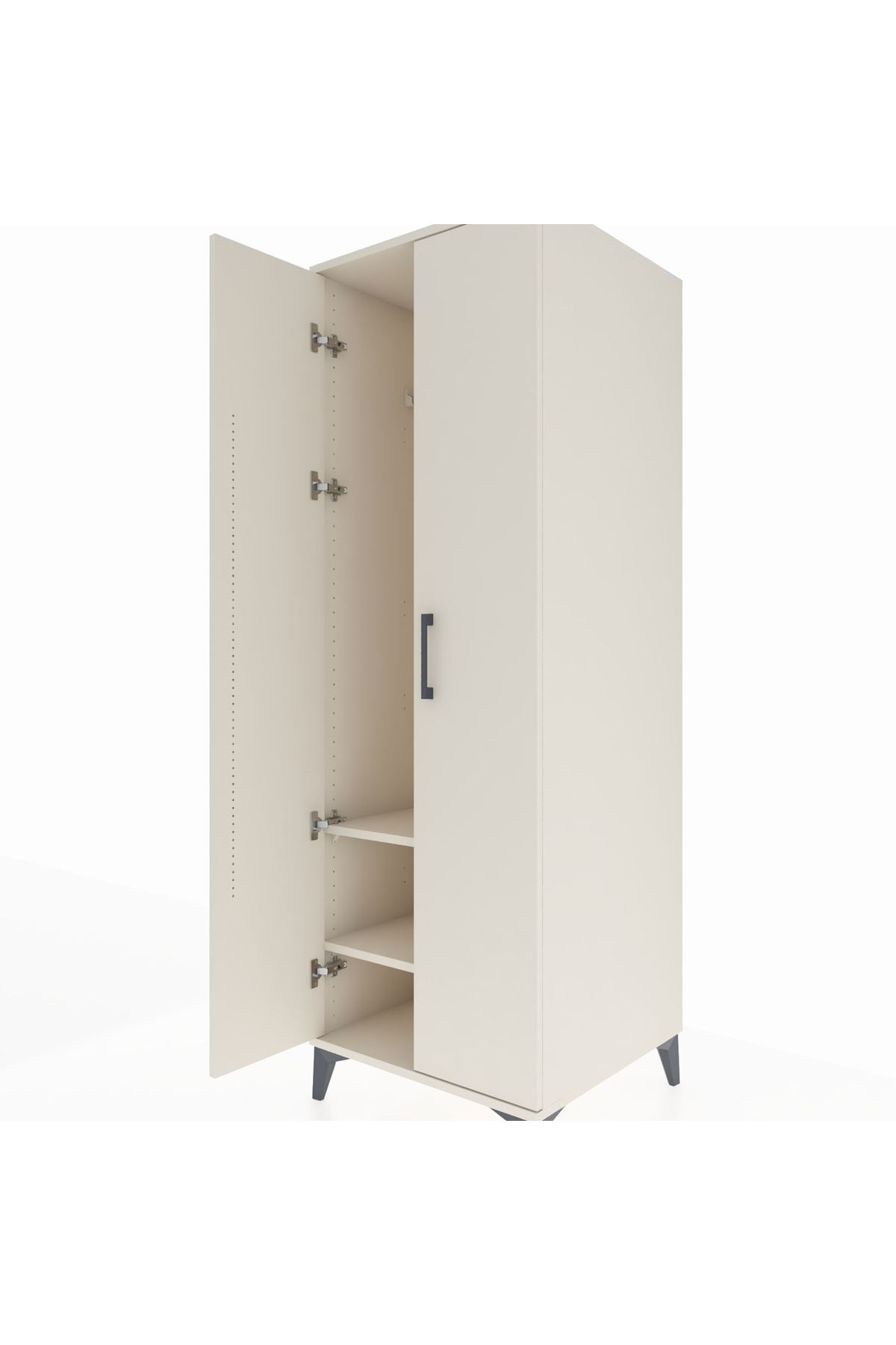 Kronos Dolap 2 Raflı 2 Kapaklı Tek Askılı 60x59x182 Aytaşı-Aytaşı