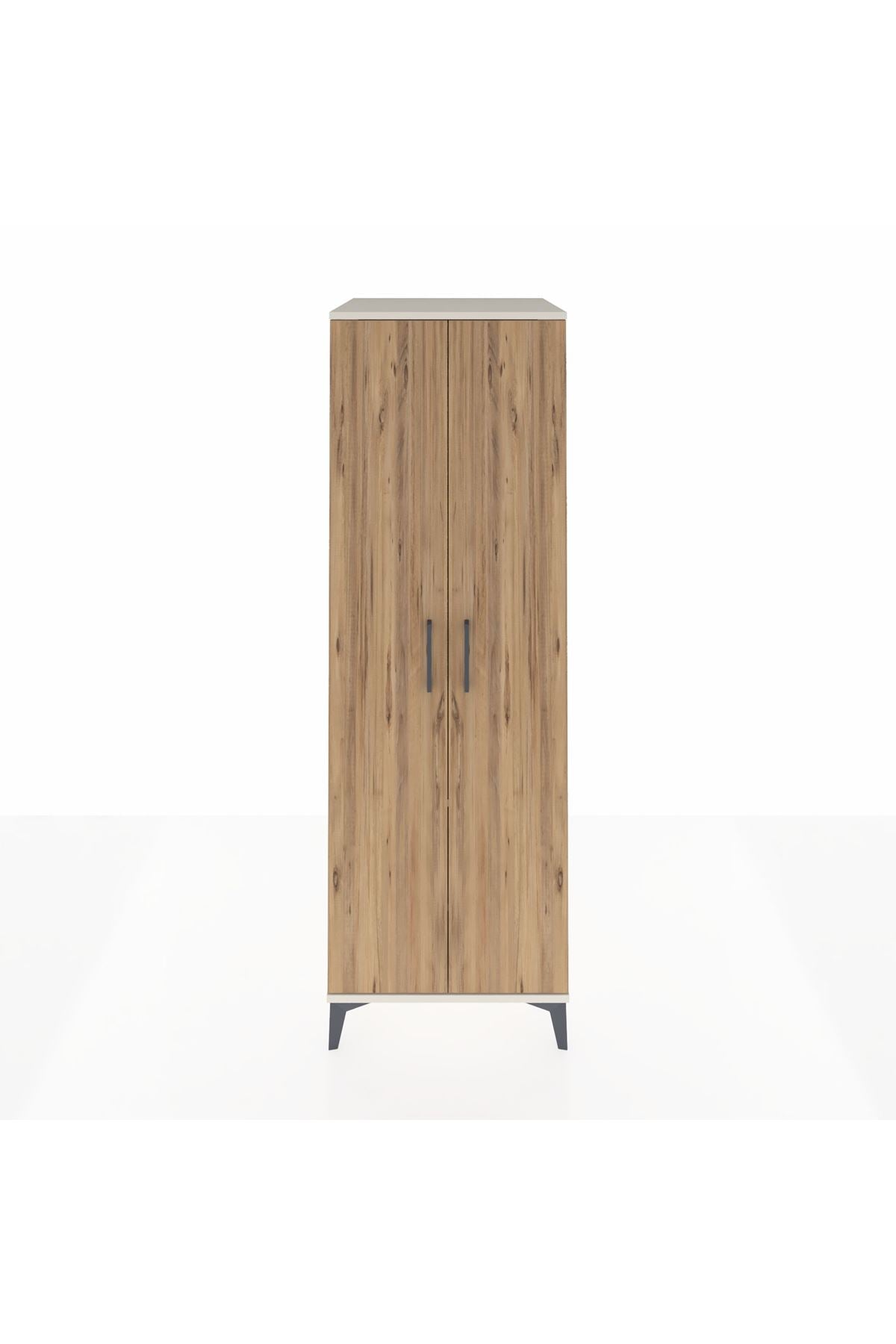 Kronos Dolap 2 Raflı 2 Kapaklı Tek Askılı 60x59x182 Aytaşı-Çam