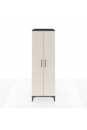 Kronos Dolap 2 Raflı 2 Kapaklı Tek Askılı 60x59x182 Antrasit-Aytaşı