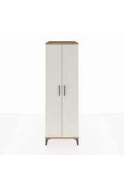 Kronos Dolap 2 Raflı 2 Kapaklı Tek Askılı 60x59x182 Çam-Aytaşı