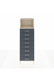 Kronos Dolap Tek Raflı 8 Çekmeceli 60x59x182 Aytaşı-Antrasit