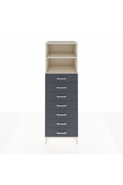 Kronos Dolap 2 Raflı 7 Çekmeceli 60x59x182 Aytaşı-Antrasit