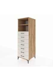 Kronos Dolap 2 Raflı 7 Çekmeceli 60x59x182 - S89M033V7C