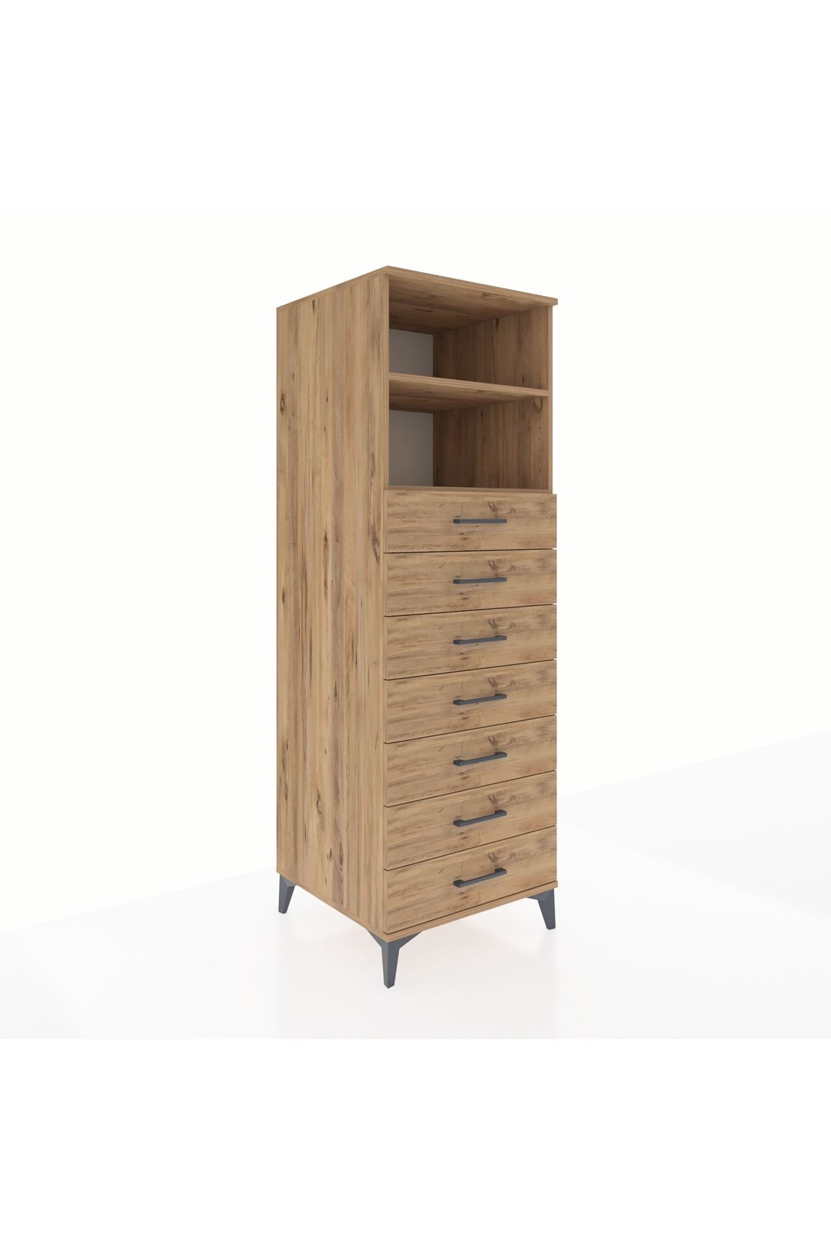Kronos Dolap 2 Raflı 7 Çekmeceli 60x59x182 - S89M033V9C