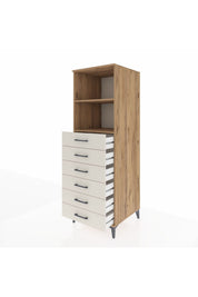 Kronos Dolap 2 Raflı 6 Çekmeceli 60x59x182 - S89M034V7C