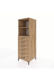 Kronos Dolap 2 Raflı 6 Çekmeceli 60x59x182 - S89M034V9C