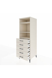 Kronos Dolap 3 Raflı 5 Çekmeceli 60x59x182 - S89M035V1C