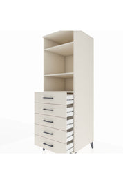 Kronos Dolap 3 Raflı 5 Çekmeceli 60x59x182 - S89M035V1C