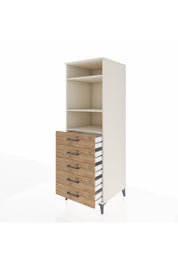 Kronos Dolap 3 Raflı 5 Çekmeceli 60x59x182 - S89M035V3C