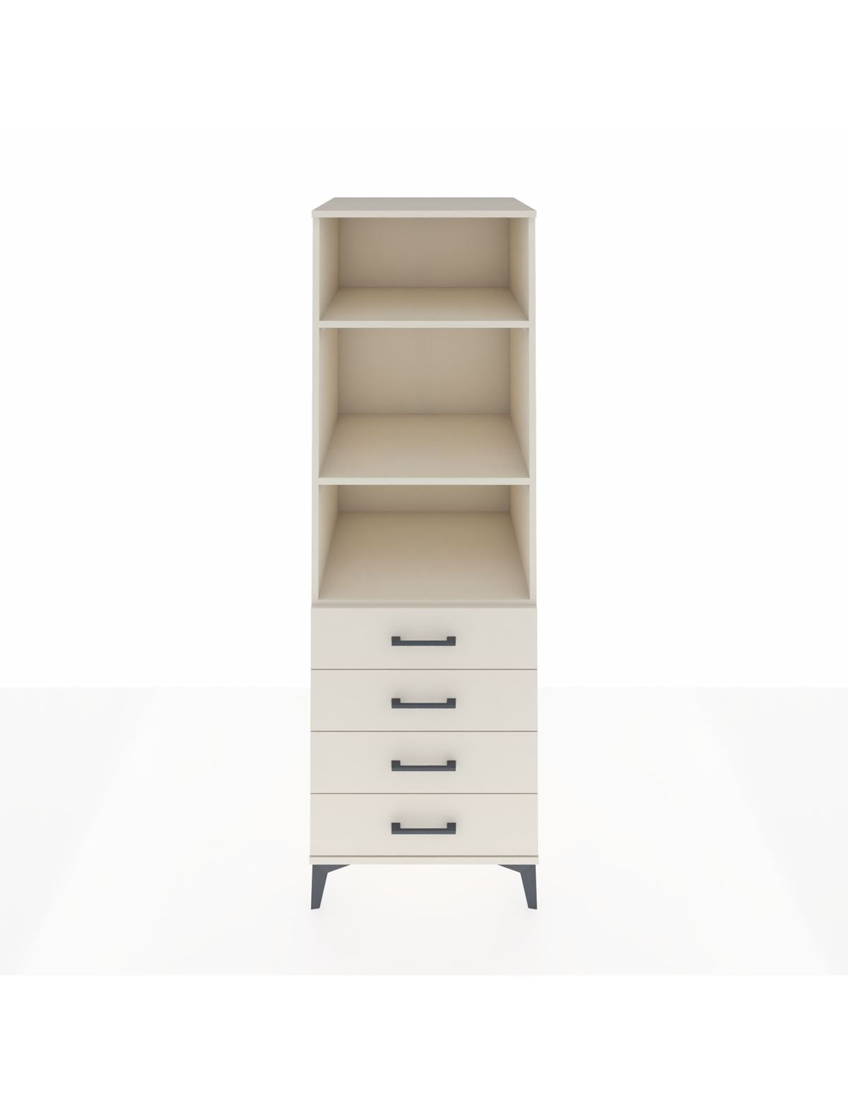 Kronos Dolap 3 Raflı 4 Çekmeceli 60x59x182 Aytaşı-Aytaşı