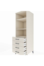 Kronos Dolap 3 Raflı 4 Çekmeceli 60x59x182 Aytaşı-Aytaşı