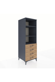 Kronos Dolap 3 Raflı 4 Çekmeceli 60x59x182 - S89M036V6C