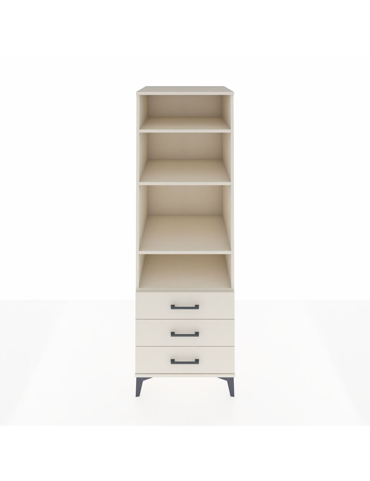 Kronos Dolap 4 Raflı 3 Çekmeceli 60x59x182 Aytaşı-Aytaşı