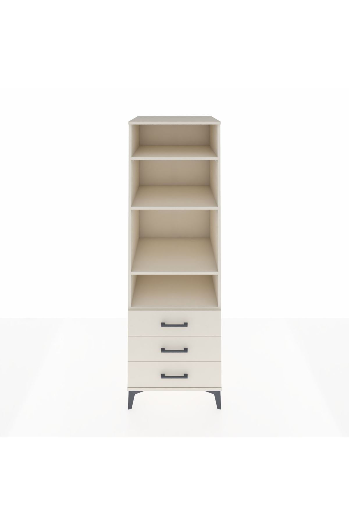 Kronos Dolap 4 Raflı 3 Çekmeceli 60x59x182 Aytaşı-Aytaşı