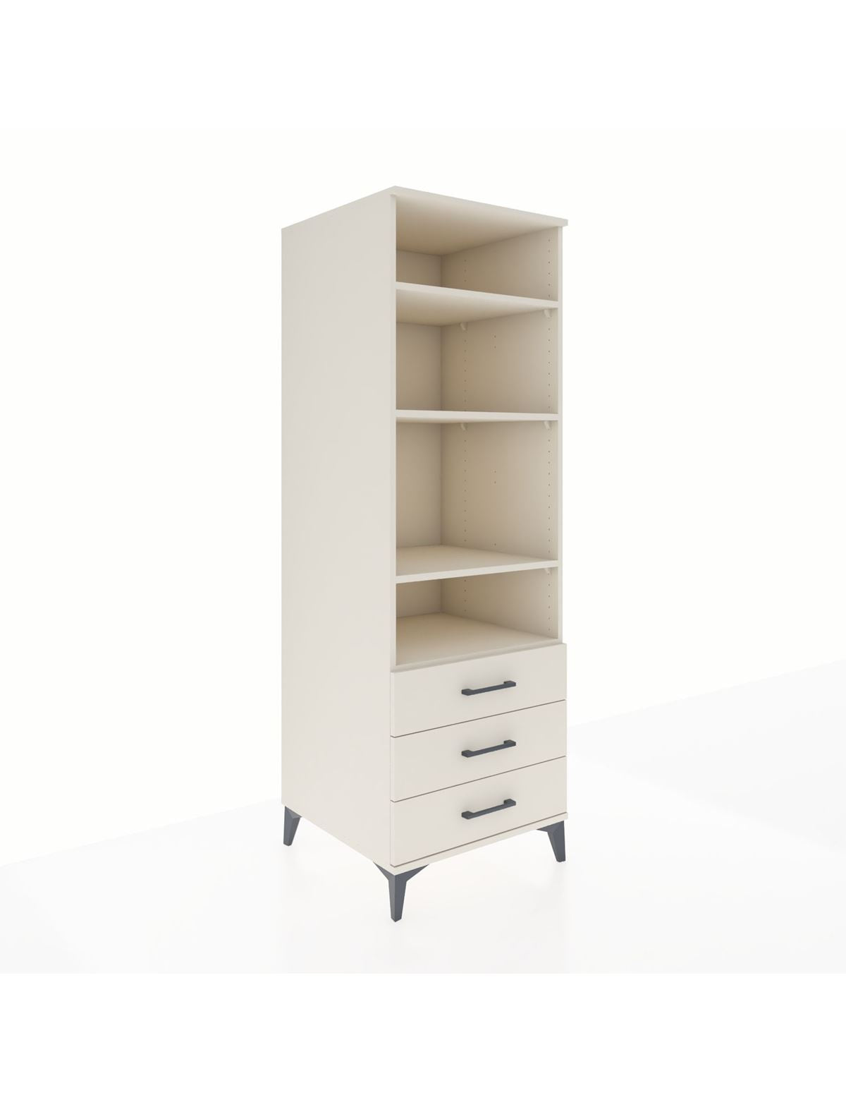 Kronos Dolap 4 Raflı 3 Çekmeceli 60x59x182 Aytaşı-Aytaşı