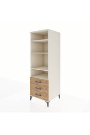 Kronos Dolap 4 Raflı 3 Çekmeceli 60x59x182 - S89M037V3C