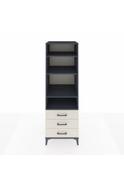 Kronos Dolap 4 Raflı 3 Çekmeceli 60x59x182 Antrasit-Aytaşı