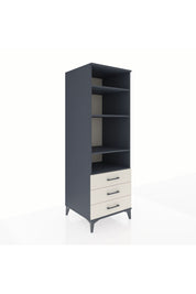 Kronos Dolap 4 Raflı 3 Çekmeceli 60x59x182 Antrasit-Aytaşı