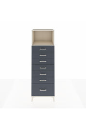 Kronos Dolap Tek Raflı 7 Çekmeceli 60x59x182 Aytaşı-Antrasit