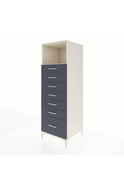 Kronos Dolap Tek Raflı 7 Çekmeceli 60x59x182 Aytaşı-Antrasit