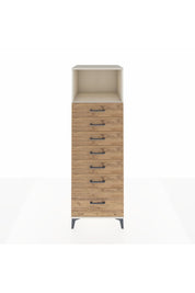 Kronos Dolap Tek Raflı 7 Çekmeceli 60x59x182 Aytaşı-Çam