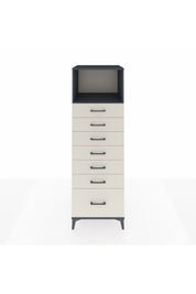 Kronos Dolap Tek Raflı 7 Çekmeceli 60x59x182 Antrasit-Aytaşı