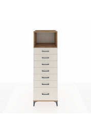 Kronos Dolap Tek Raflı 7 Çekmeceli 60x59x182 Çam-Aytaşı