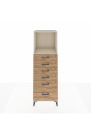 Kronos Dolap Tek Raflı 6 Çekmeceli 60x59x182 Aytaşı-Çam