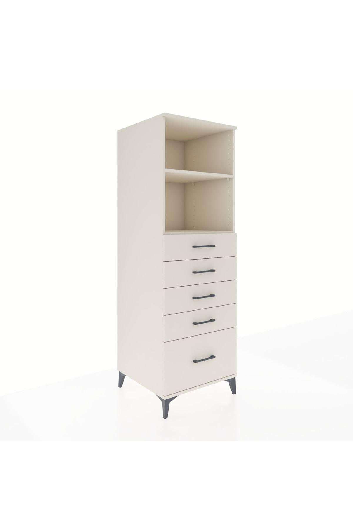 Kronos Dolap 2 Raflı 5 Çekmeceli 60x59x182 - S89M040V1C