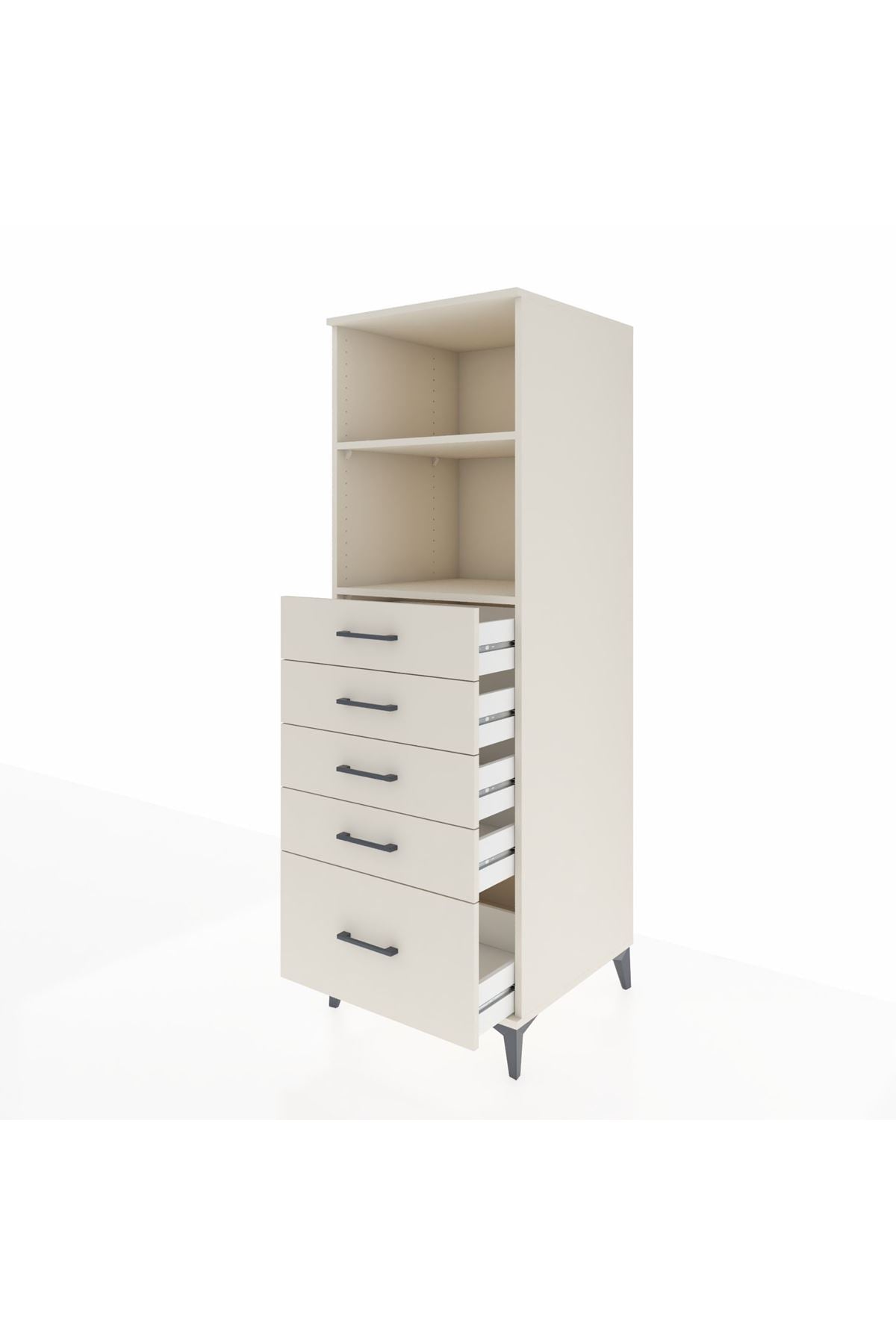 Kronos Dolap 2 Raflı 5 Çekmeceli 60x59x182 - S89M040V1C