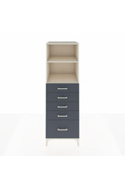 Kronos Dolap 2 Raflı 5 Çekmeceli 60x59x182 Aytaşı-Antrasit