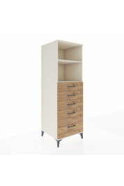 Kronos Dolap 2 Raflı 5 Çekmeceli 60x59x182 - S89M040V3C