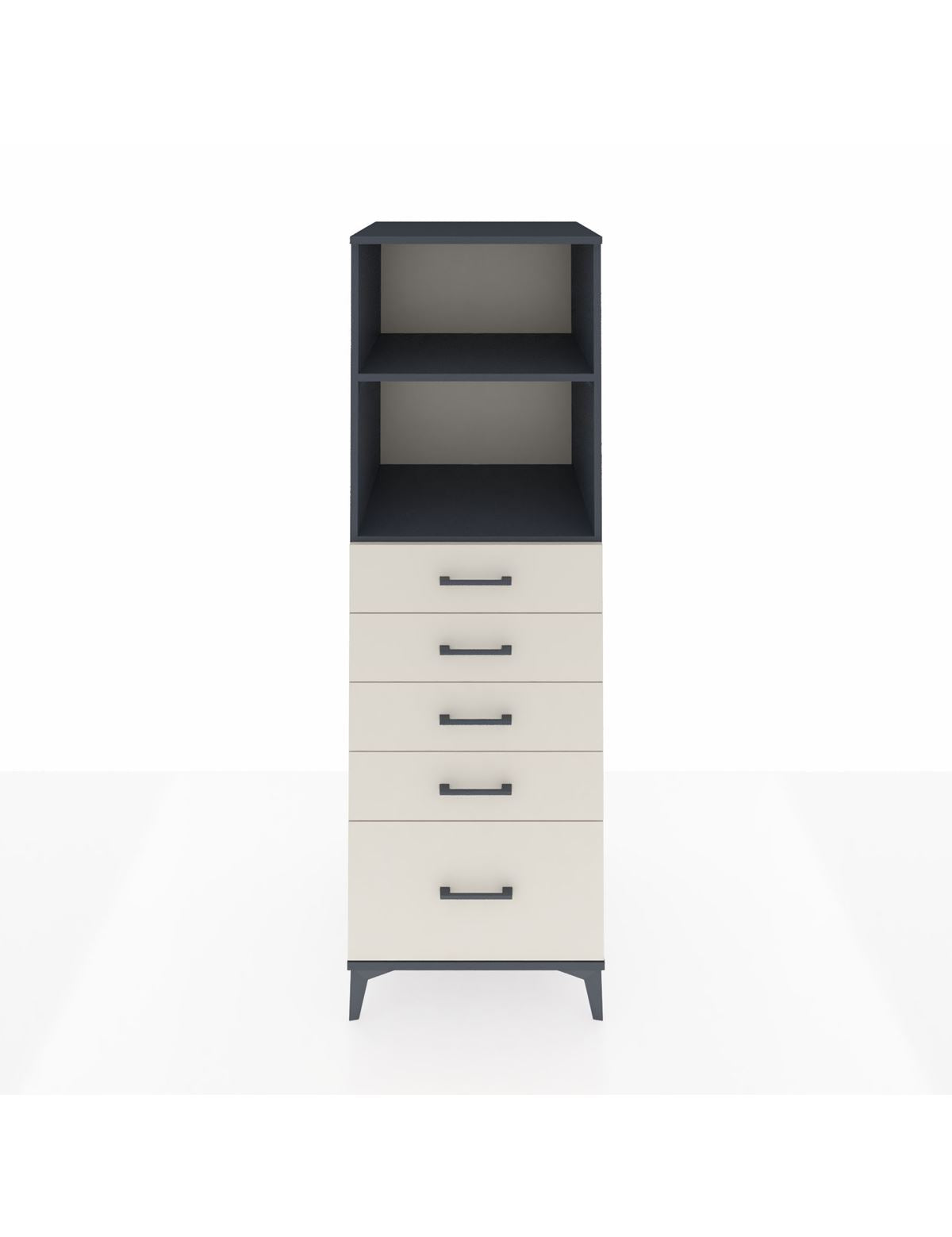 Kronos Dolap 2 Raflı 5 Çekmeceli 60x59x182 - S89M040V4C