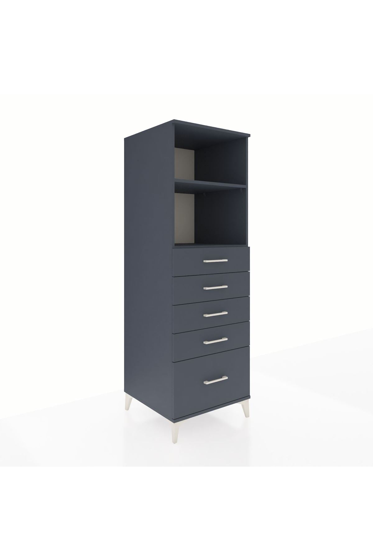 Kronos Dolap 2 Raflı 5 Çekmeceli 60x59x182 - S89M040V5C