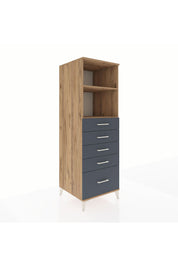 Kronos Dolap 2 Raflı 5 Çekmeceli 60x59x182 - S89M040V8C
