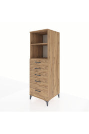 Kronos Dolap 2 Raflı 5 Çekmeceli 60x59x182 - S89M040V9C