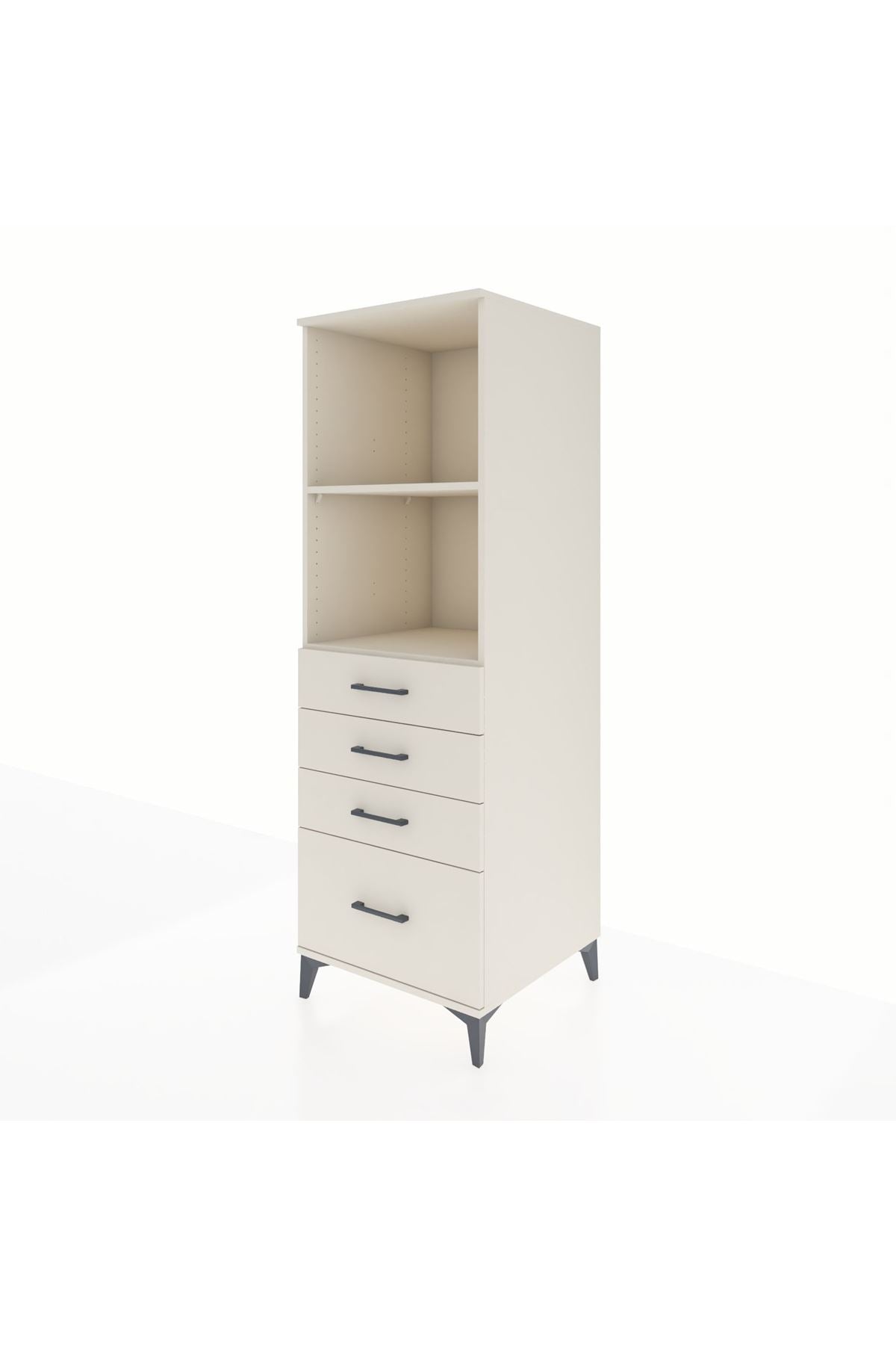 Kronos Dolap 2 Raflı 4 Çekmeceli 60x59x182 - S89M041V1C