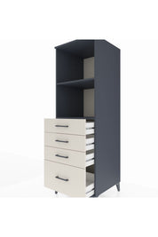 Kronos Dolap 2 Raflı 4 Çekmeceli 60x59x182 - S89M041V4C