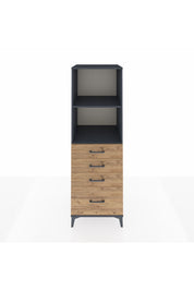 Kronos Dolap 2 Raflı 4 Çekmeceli 60x59x182 - S89M041V6C