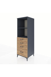 Kronos Dolap 2 Raflı 4 Çekmeceli 60x59x182 - S89M041V6C