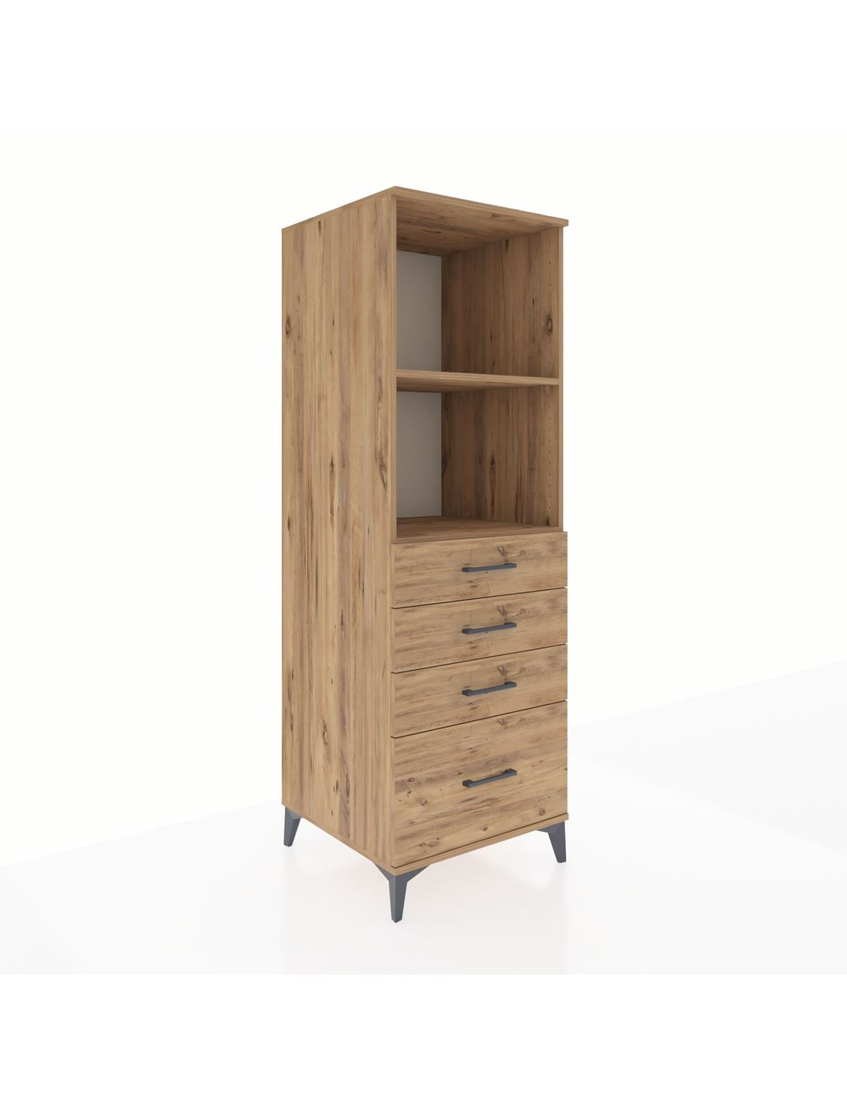 Kronos Dolap 2 Raflı 4 Çekmeceli 60x59x182 - S89M041V9C