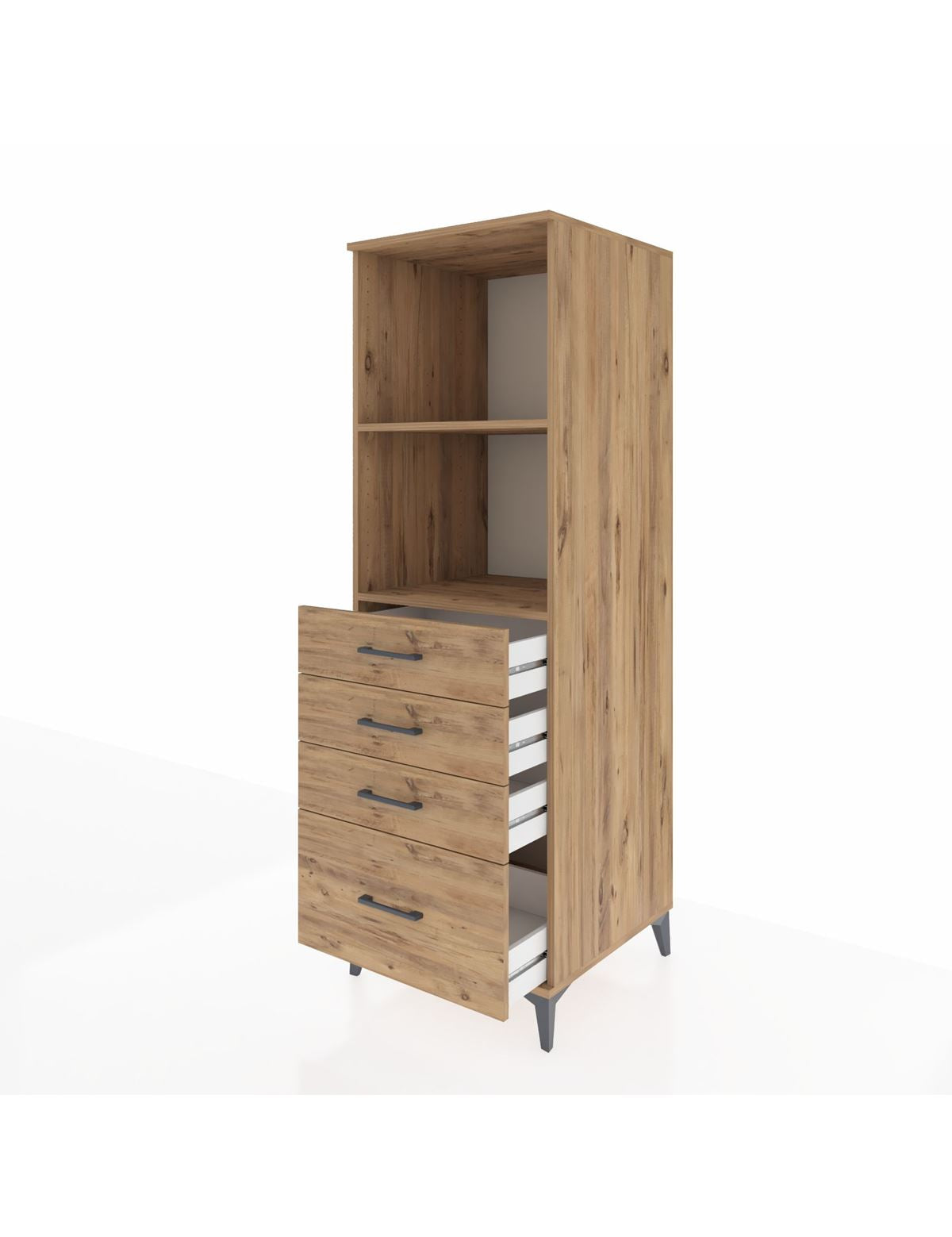 Kronos Dolap 2 Raflı 4 Çekmeceli 60x59x182 - S89M041V9C
