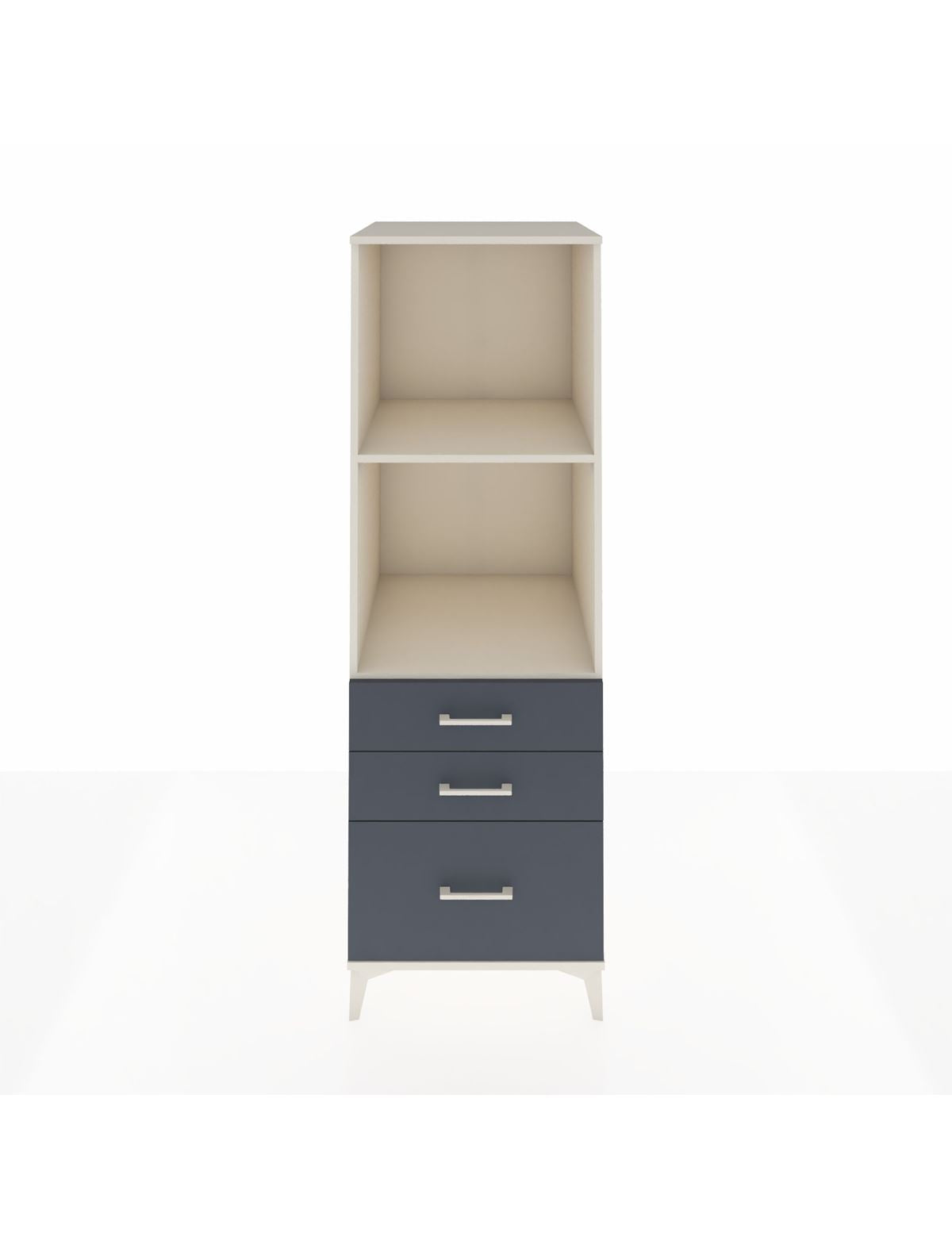 Kronos Dolap 2 Raflı 3 Çekmeceli 60x59x182 Aytaşı-Antrasit