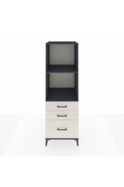 Kronos Dolap 2 Raflı 3 Çekmeceli 60x59x182 Antrasit-Aytaşı