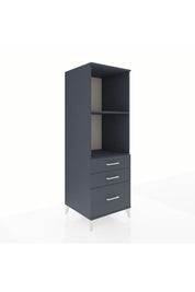Kronos Dolap 2 Raflı 3 Çekmeceli 60x59x182 Antrasit-Antrasit