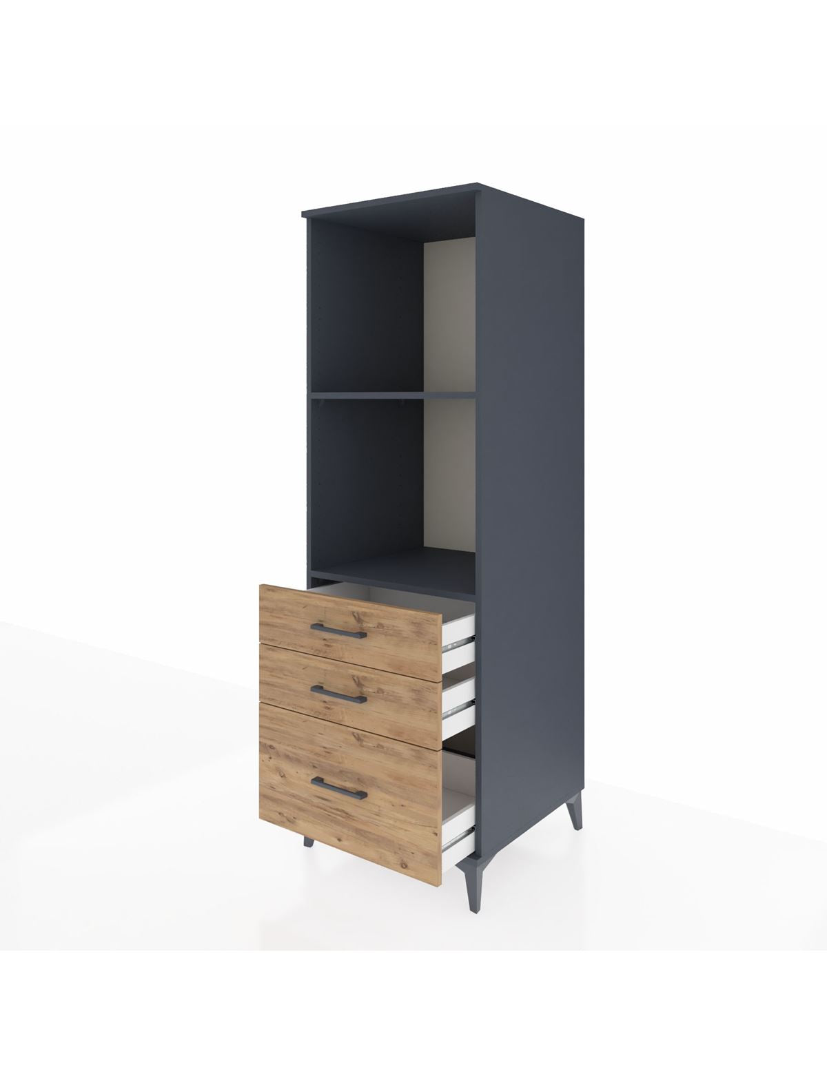 Kronos Dolap 2 Raflı 3 Çekmeceli 60x59x182 - S89M042V6C