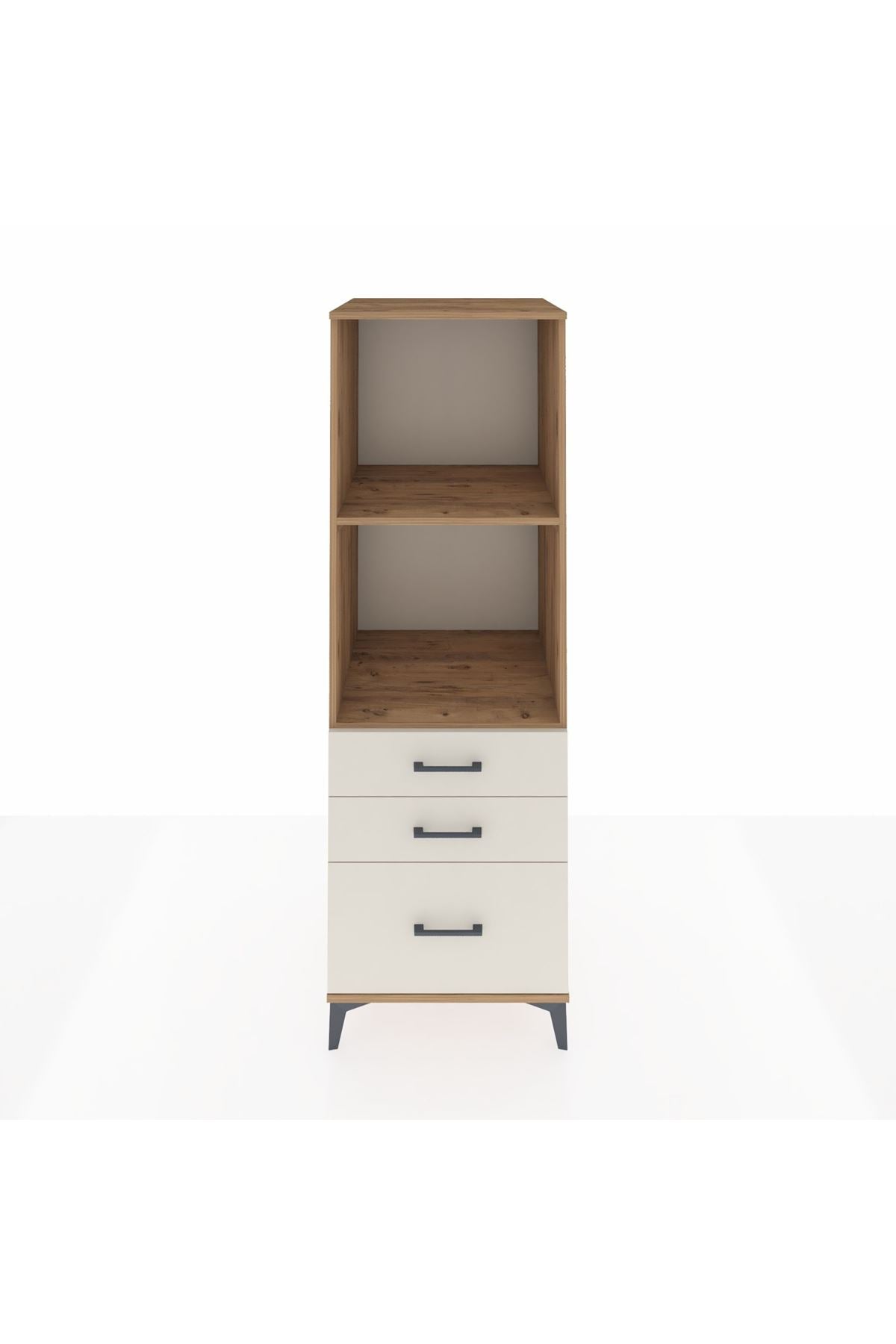 Kronos Dolap 2 Raflı 3 Çekmeceli 60x59x182 Çam-Aytaşı