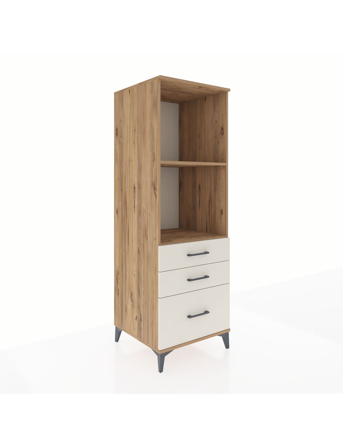 Kronos Dolap 2 Raflı 3 Çekmeceli 60x59x182 Çam-Aytaşı