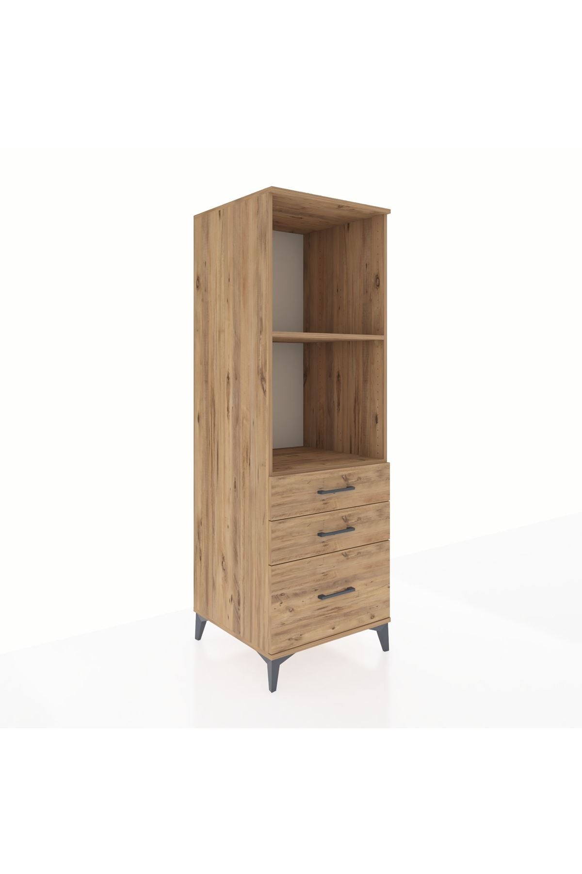 Kronos Dolap 2 Raflı 3 Çekmeceli 60x59x182 - S89M042V9C